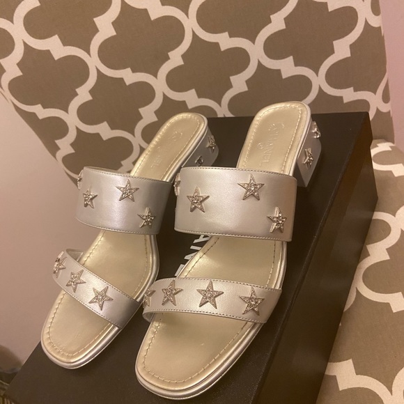 Chanel Silver Mule Sandals - Picture 2 of 8